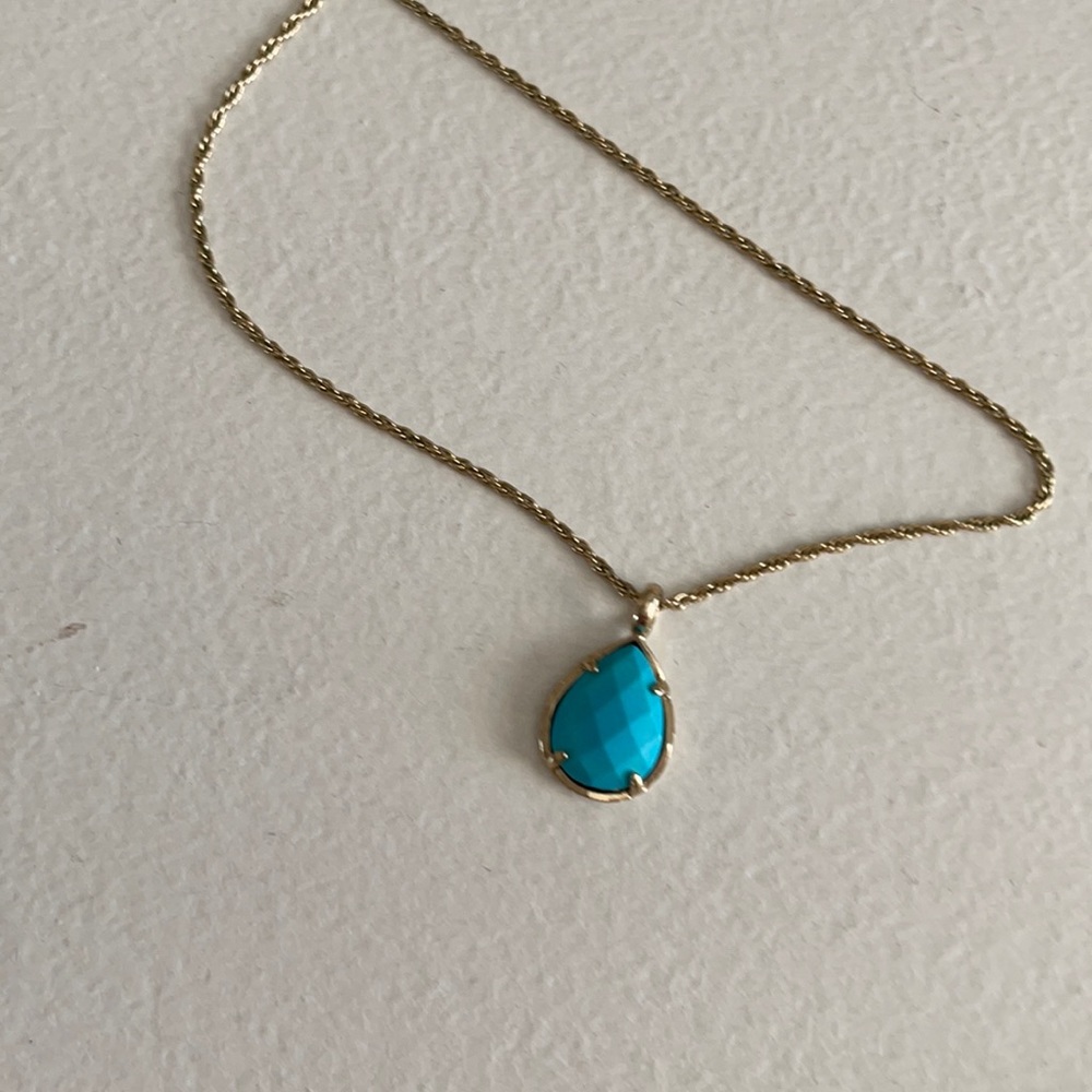 Kendra Scott teal necklace